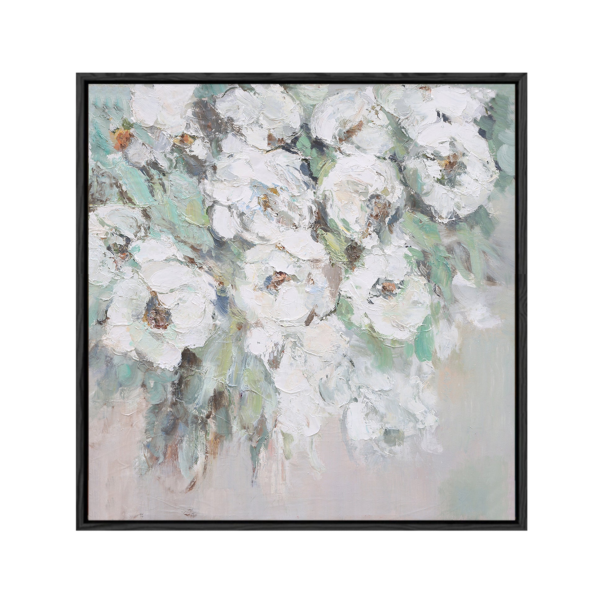 Square Wall Art | Flower Paintings On Canvas | Flower Wall Art | Decorative Wall Art #DF039