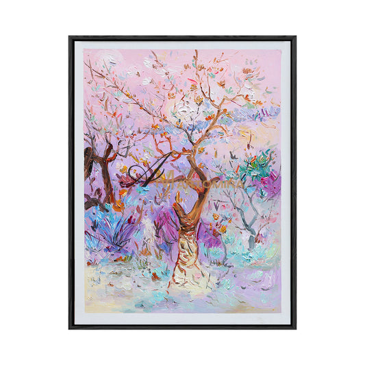 Colorful Wall Art | Modern Abstract Art | Large Canvas wall Art | Painting The Tree #DF006