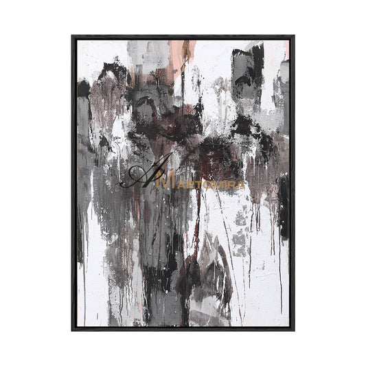 Black And White Canvas Art | Modern Abstract Art | Large Art Canvas #DF029