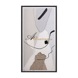 Abstract Minimalist Wall Art | Acrylic Wall Art | Neutral Wall Art | Minimalist Wall Art For Living Room #DF041