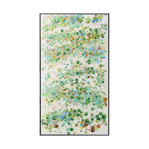 Green Abstract Art | Absrract Circle Paintings | Modern Abstract Art | Wall Art For Bedroom #DF031
