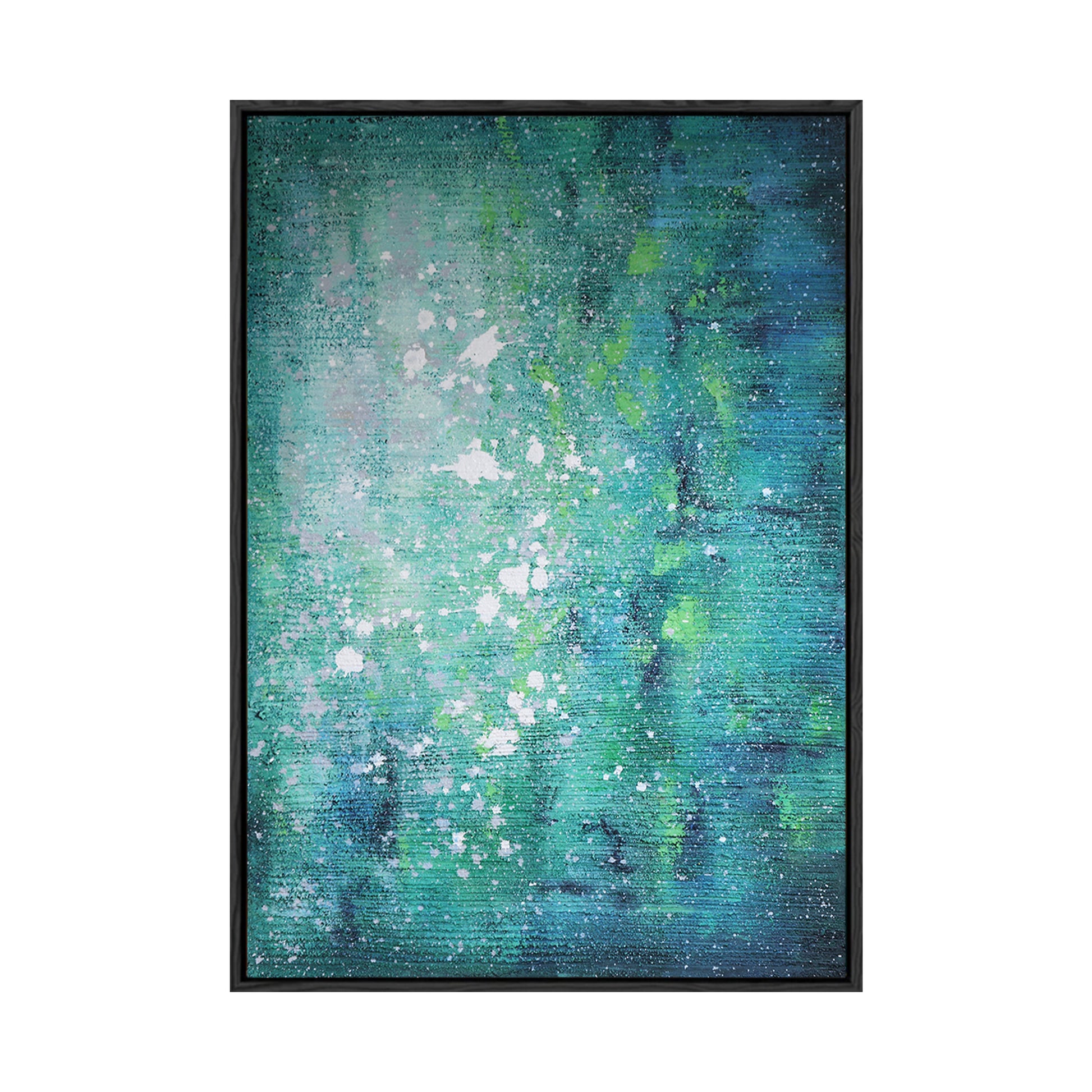 Blue Green Art | Green Abstract Art | Modern Abstract Wall Art | Canvas Art Wall Decor #DF062