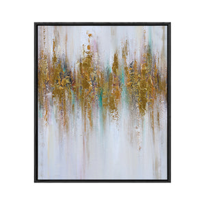 Abstract Wall Art | Gold Wall Art | Modern Abstract Art | Large Canvas For Acrylic Painting #DF030
