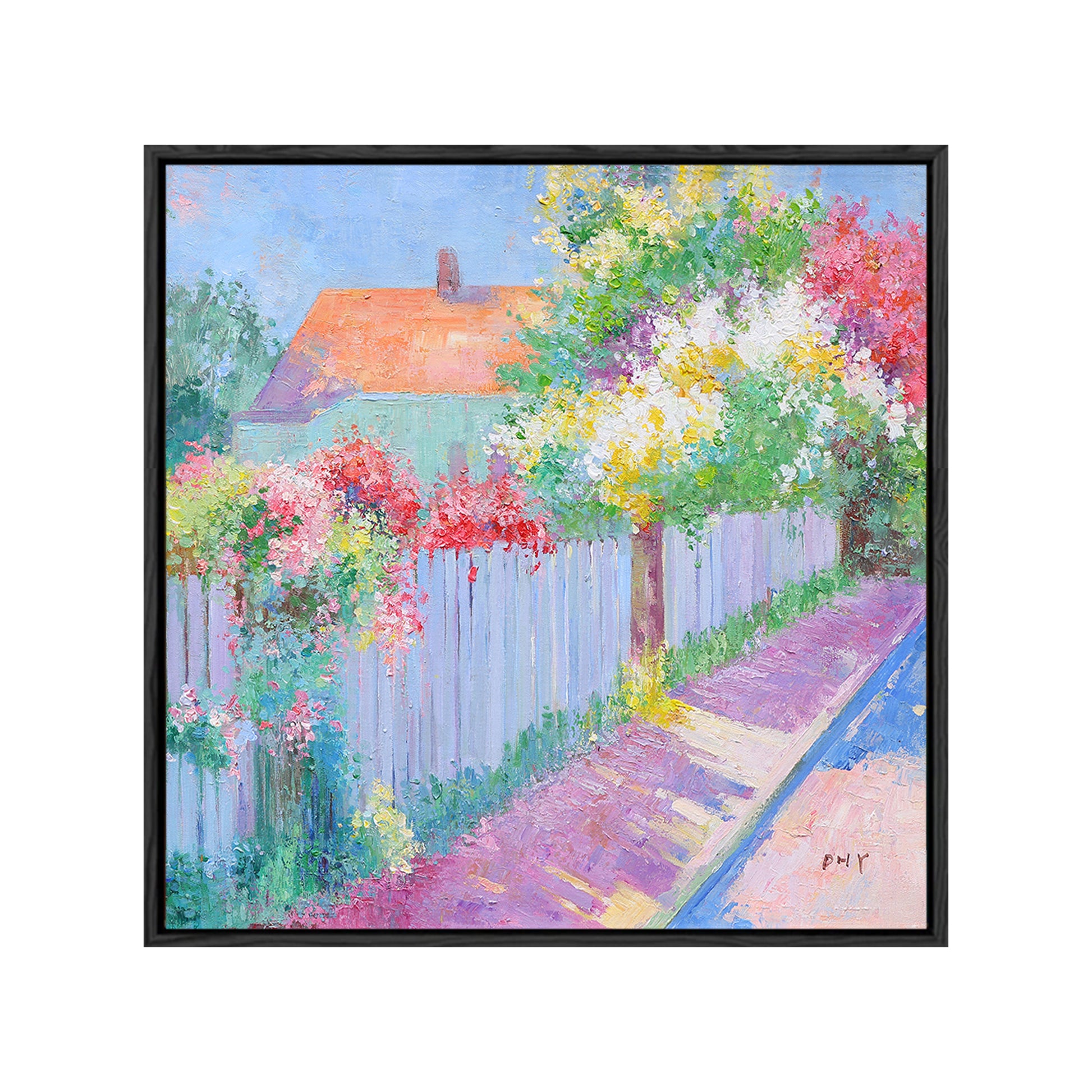 Landscape Wall Art | Garden Wall Art | Colorful Flower Wall Art | Large Painting For Living Room  #DF022
