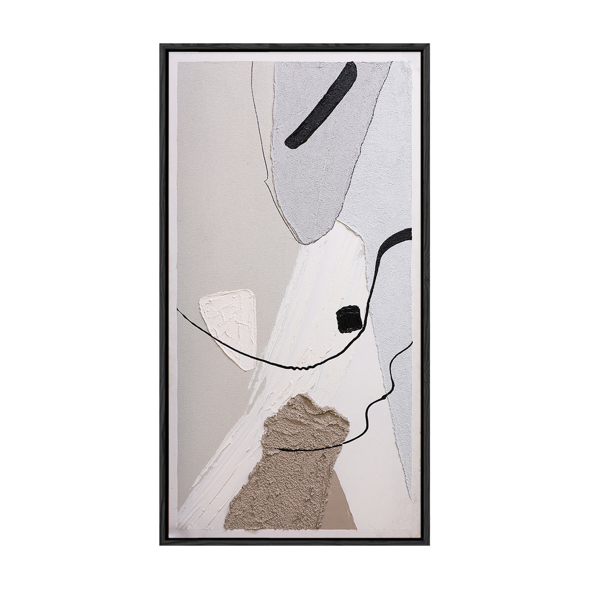 Abstract Minimalist Wall Art | Acrylic Wall Art | Neutral Wall Art | Minimalist Wall Art For Living Room #DF041