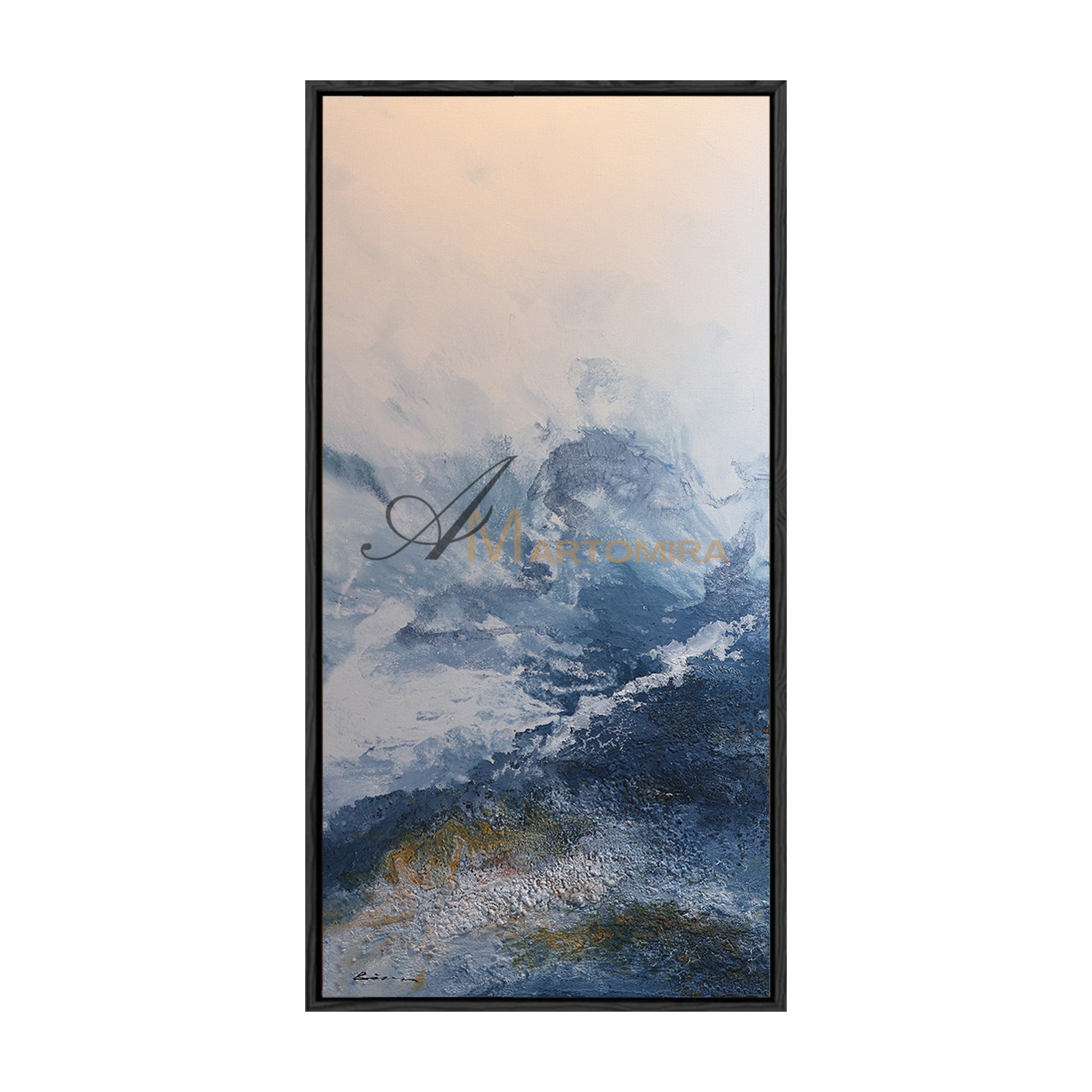 Landscape Wall Art | Mountain Wall Art | Landscape Art Oil Painting | Modern Abstract Wall Art #DF057