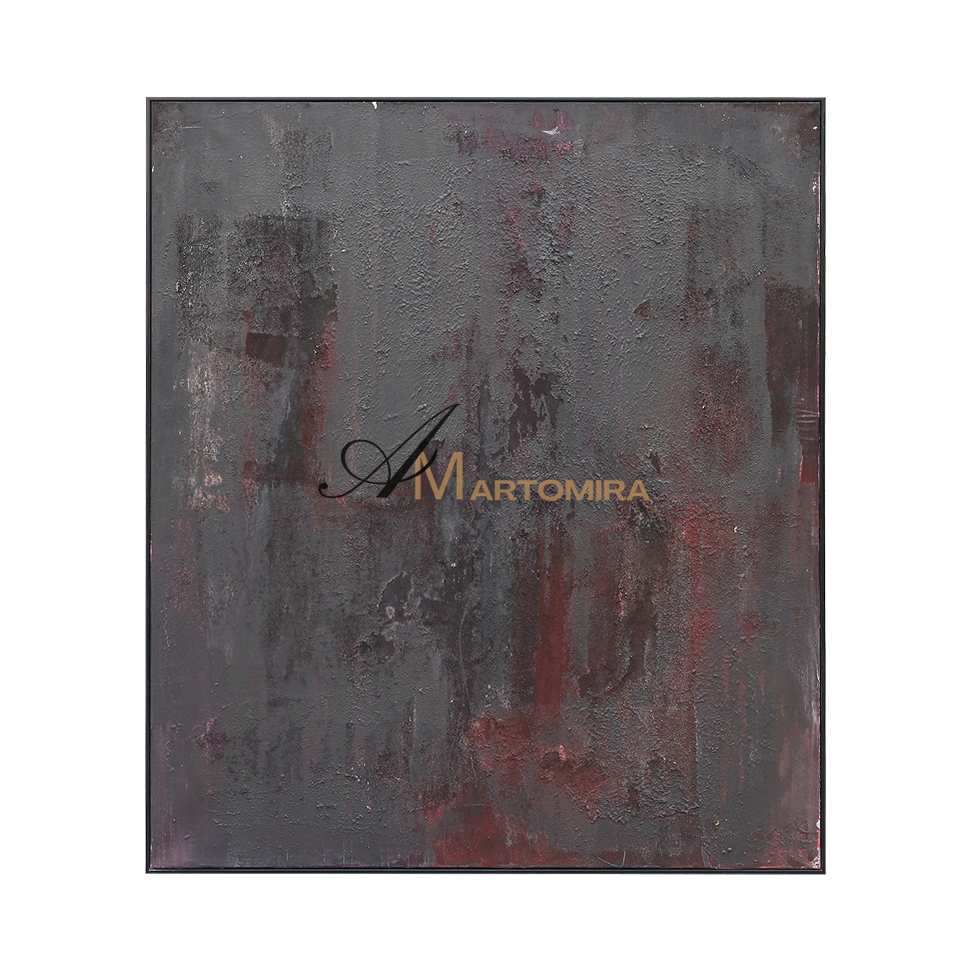 Black Wall Art | Contemporary Abstract Wall Art | Large Abstract Canvas Art #DF048