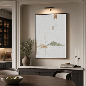 Wabi-Sabi-Kunst | Großformatige abstrakte Wandkunst | Schwarz-Weiß-Leinwandkunst | Abstrakte minimalistische Wandkunst #AH147