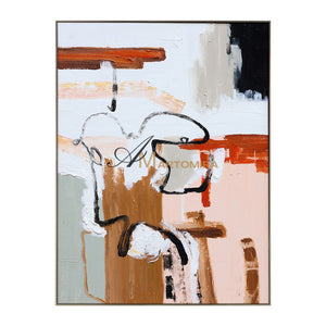 Large Abstract Canvas Art | Colorful Abstract Art | Minimalist Abstract Art | Large Art Canvas #DF019