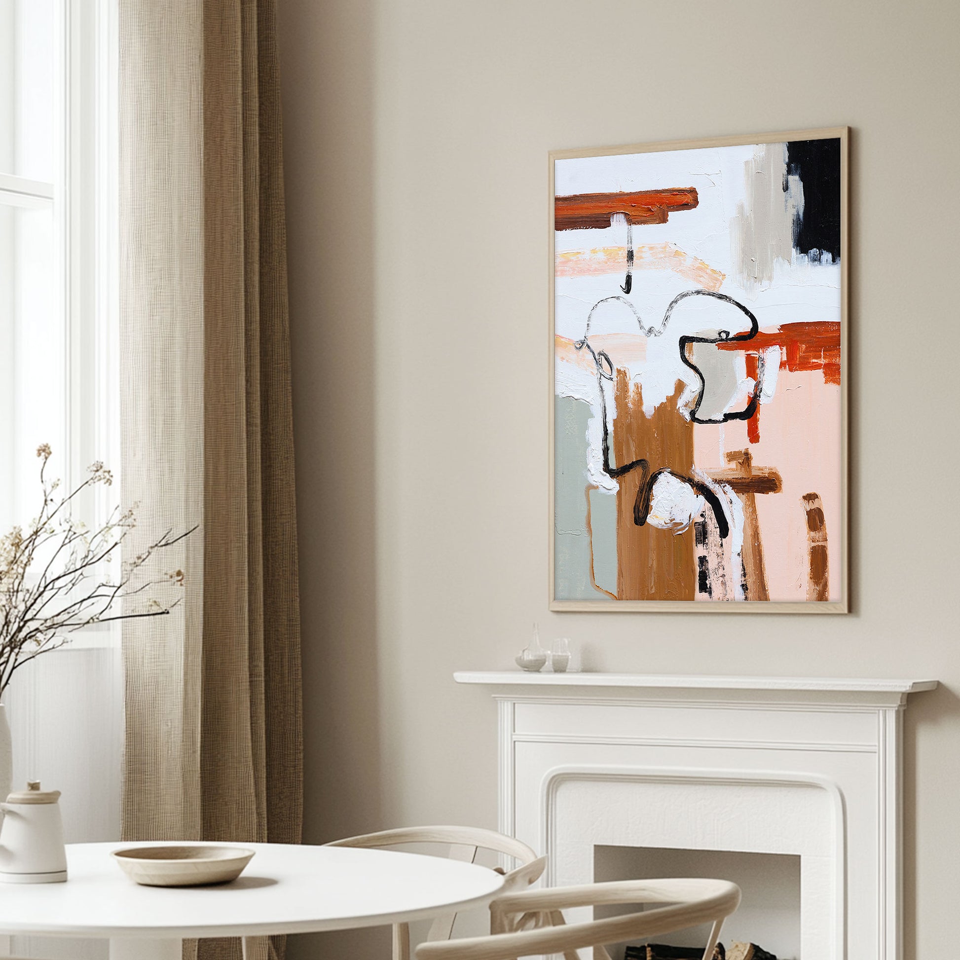 Large Abstract Canvas Art | Colorful Abstract Art | Minimalist Abstract Art | Large Art Canvas #DF019