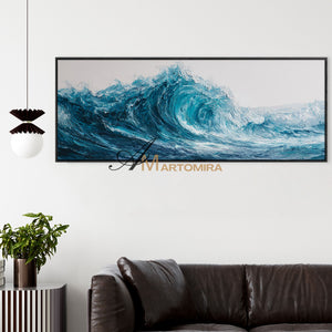 Ocean Wall Art | Large Horizontal Wall Art | Landscape Wall Art For Living Room | Modern Wall Decor Art #POS070