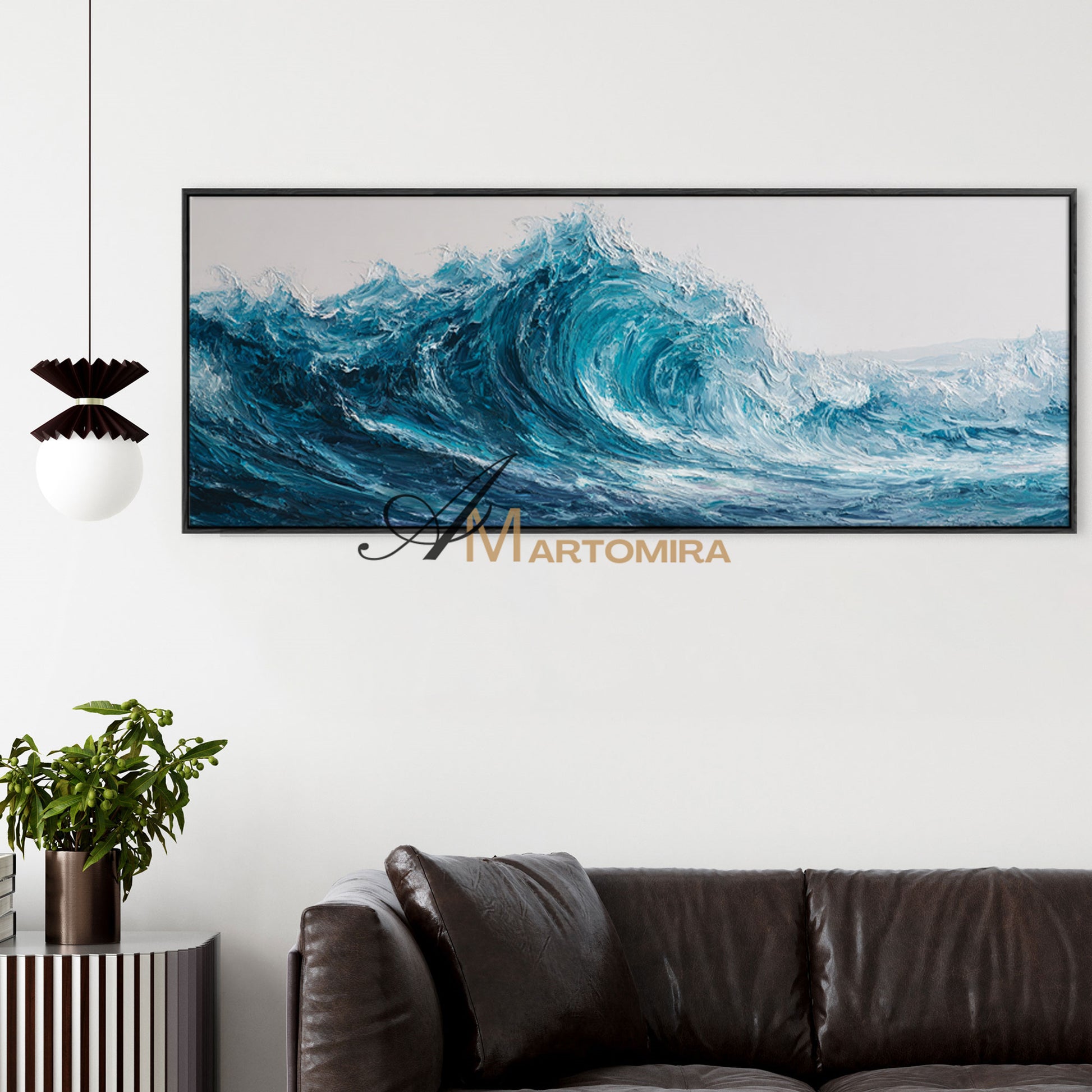 Ocean Wall Art | Large Horizontal Wall Art | Landscape Wall Art For Living Room | Modern Wall Decor Art #POS070