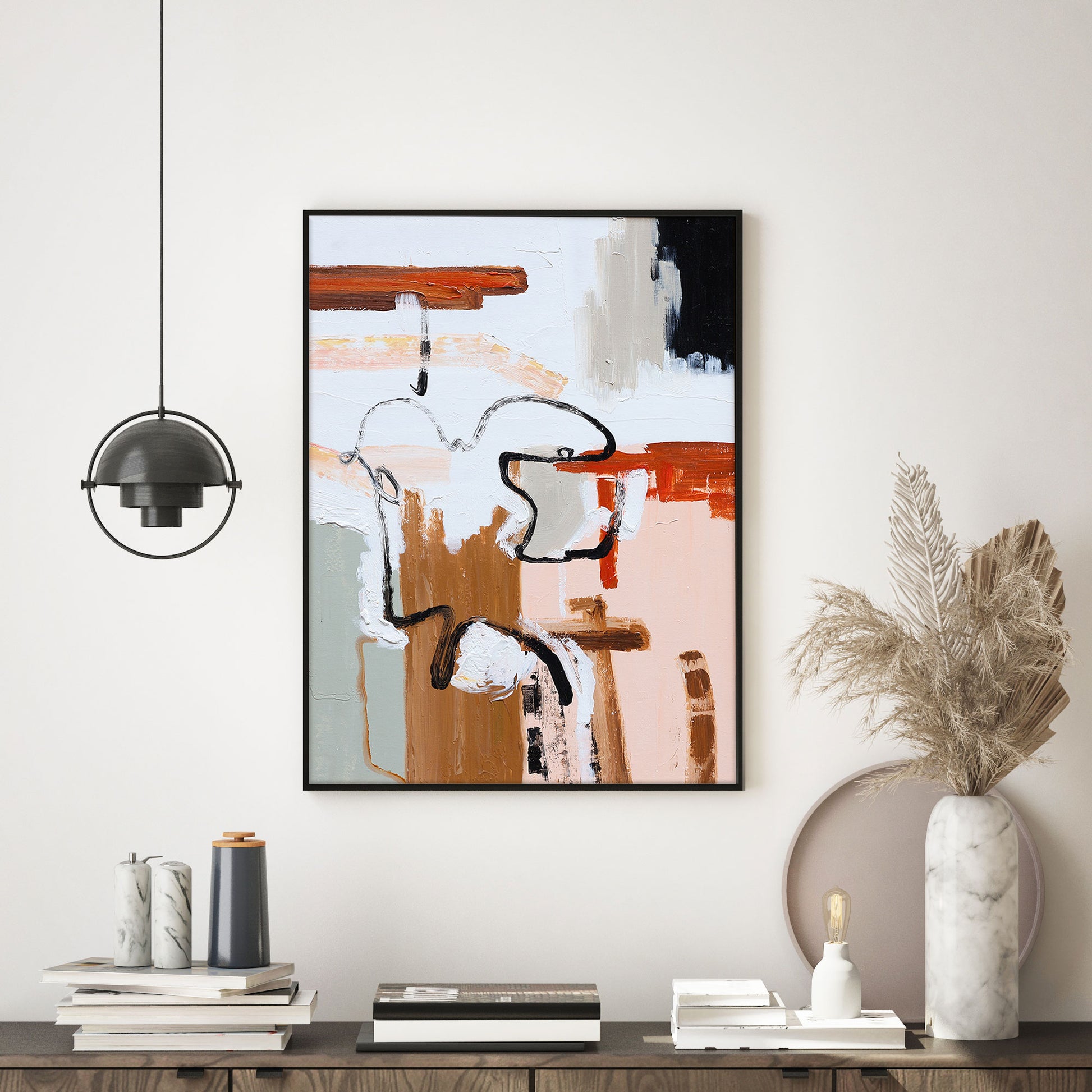 Large Abstract Canvas Art | Colorful Abstract Art | Minimalist Abstract Art | Large Art Canvas #DF019