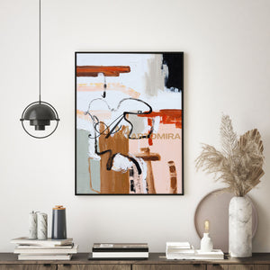 Large Abstract Canvas Art | Colorful Abstract Art | Minimalist Abstract Art | Large Art Canvas #DF019