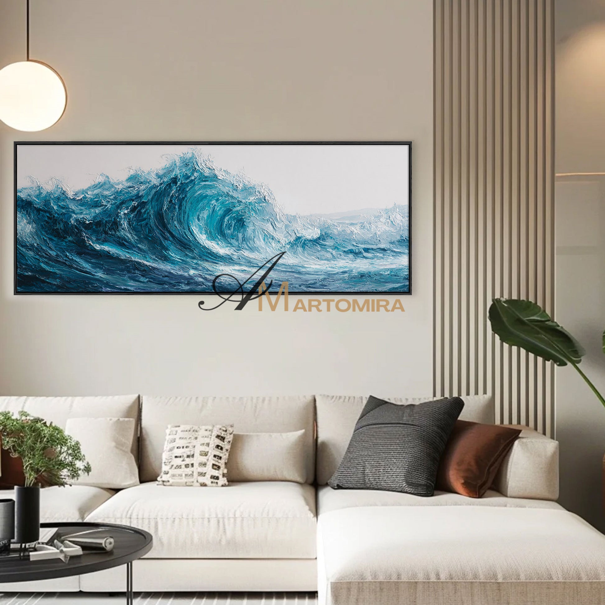 Ocean Wall Art | Large Horizontal Wall Art | Landscape Wall Art For Living Room | Modern Wall Decor Art #POS070