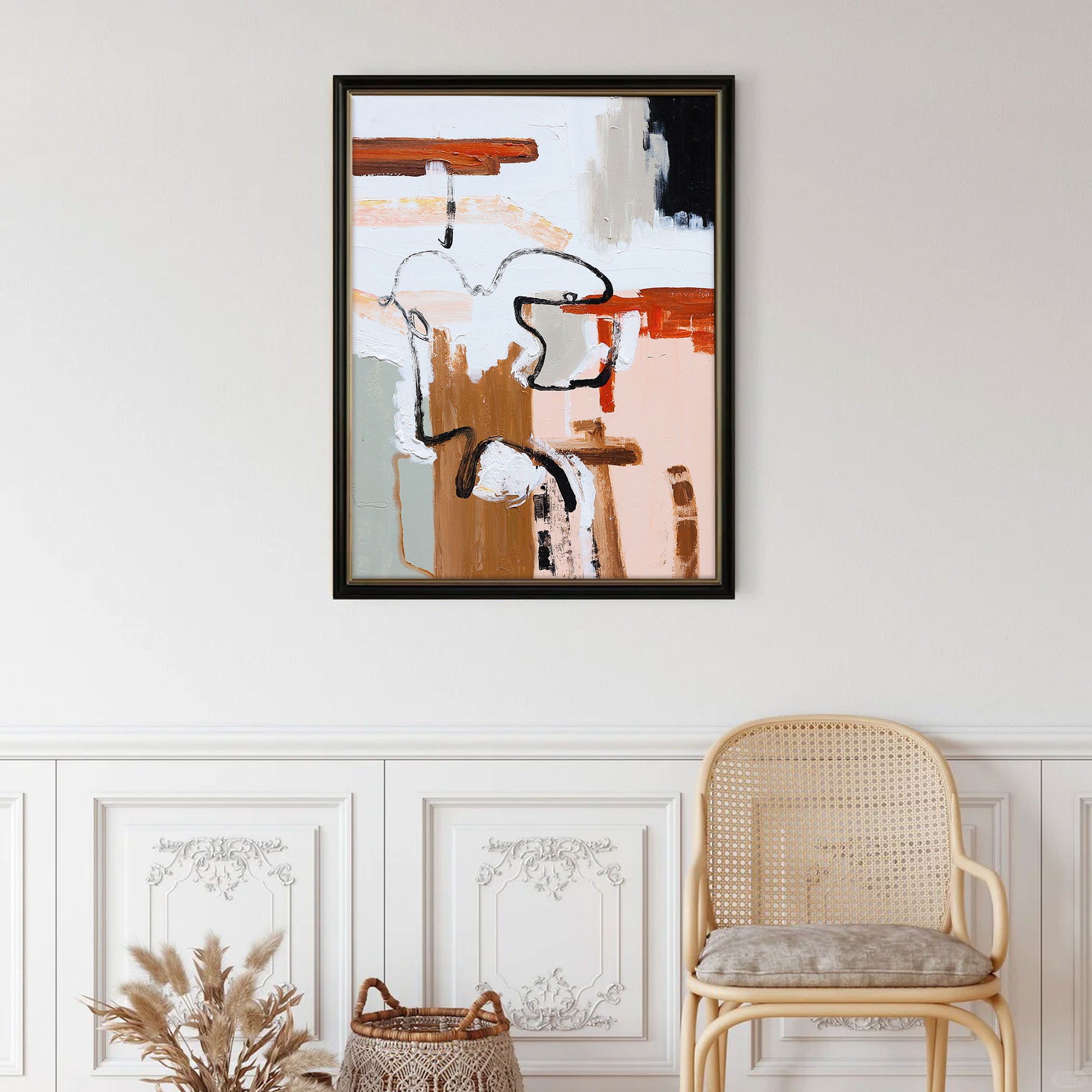 Large Abstract Canvas Art | Colorful Abstract Art | Minimalist Abstract Art | Large Art Canvas #DF019