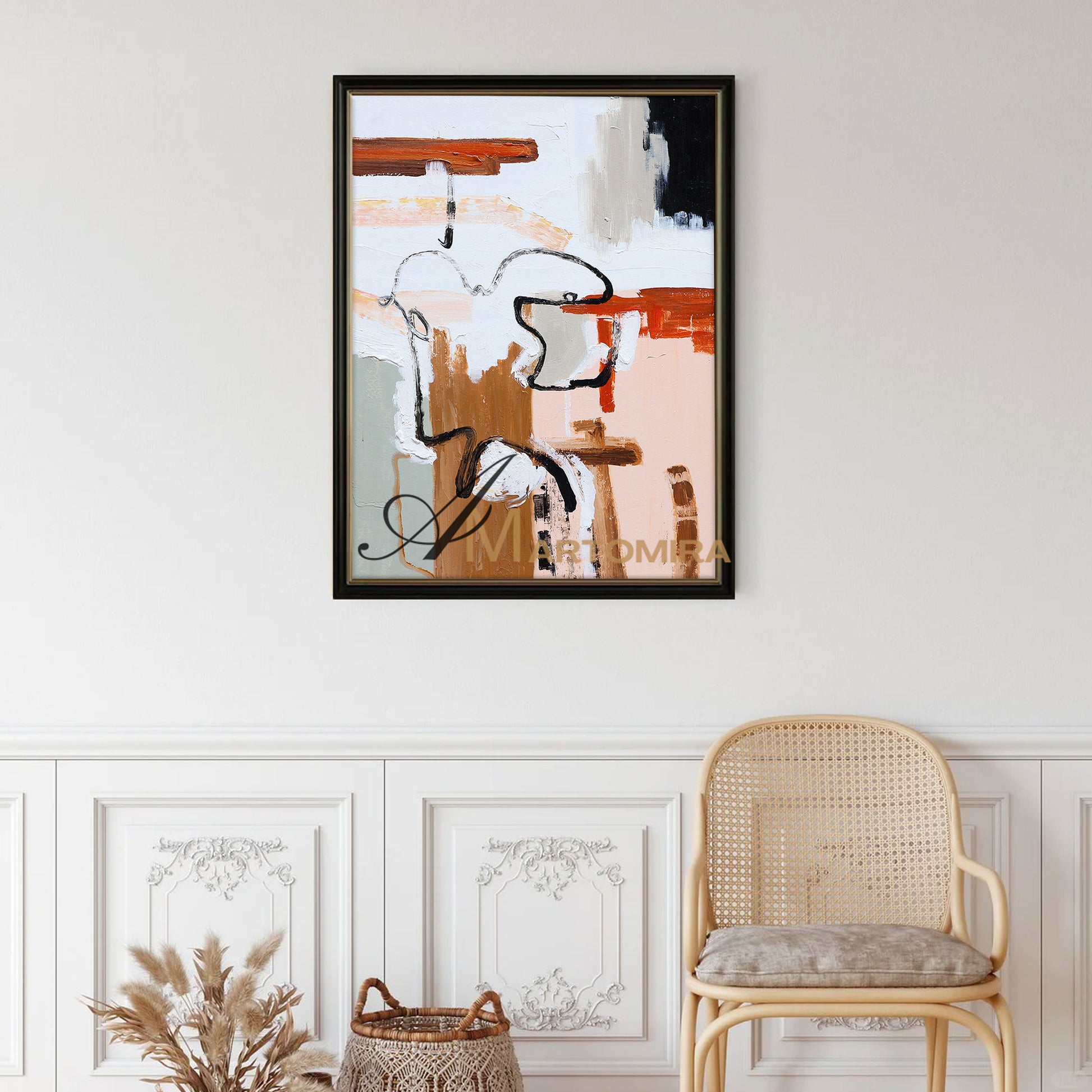 Large Abstract Canvas Art | Colorful Abstract Art | Minimalist Abstract Art | Large Art Canvas #DF019