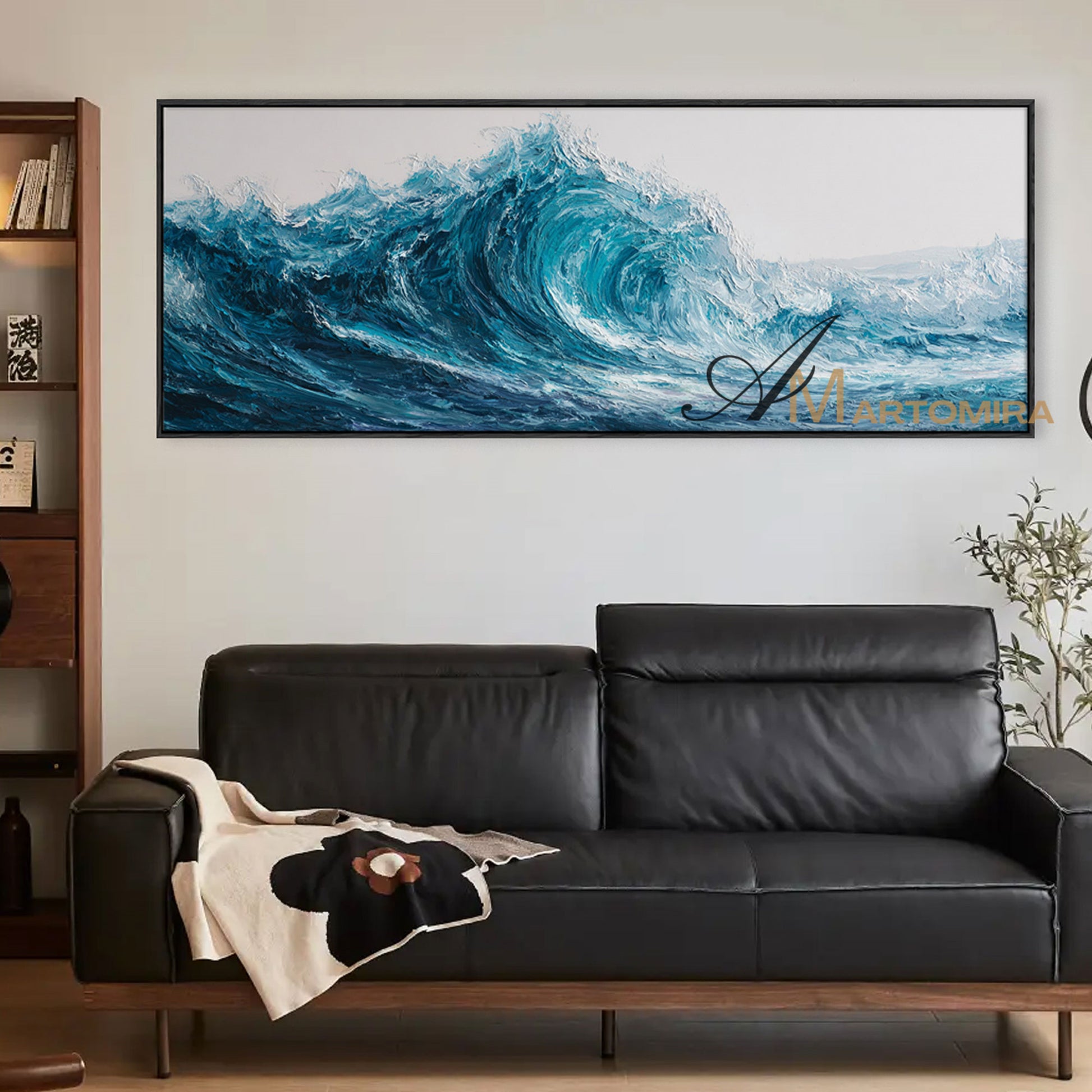 Ocean Wall Art | Large Horizontal Wall Art | Landscape Wall Art For Living Room | Modern Wall Decor Art #POS070