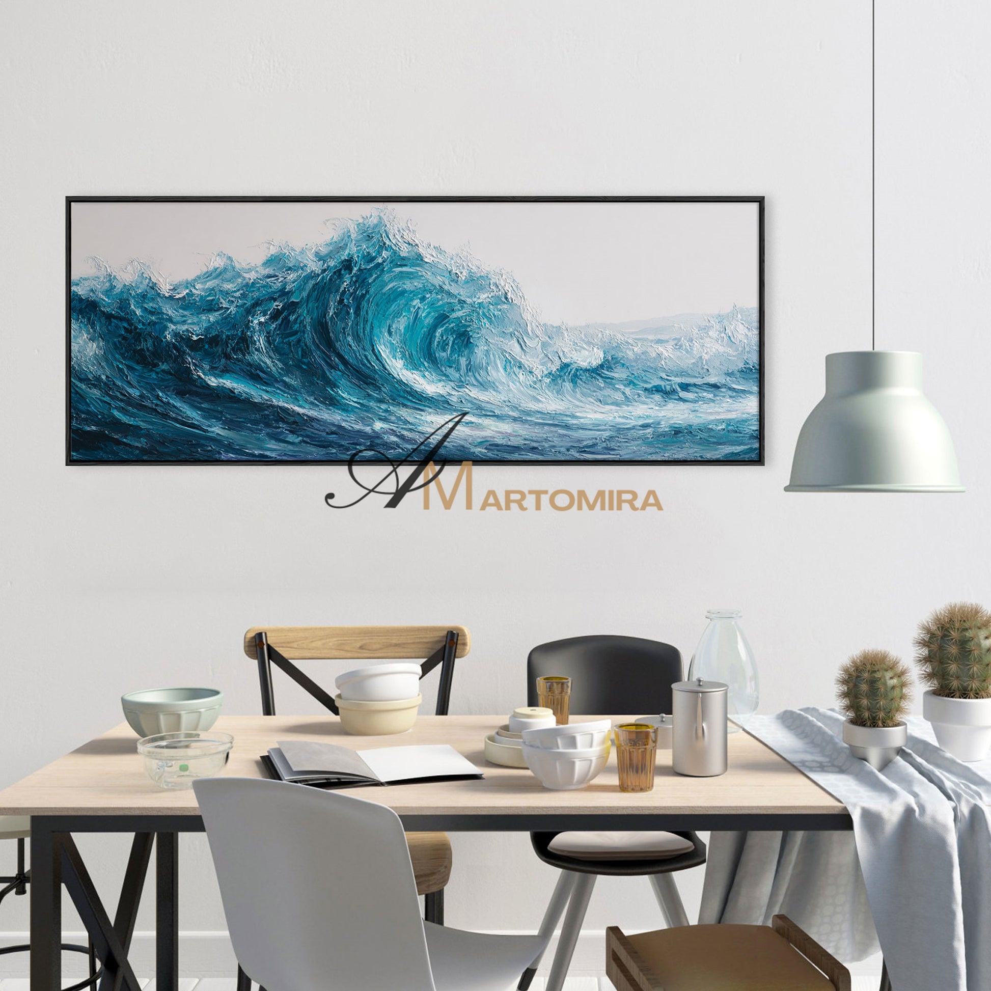 Ocean Wall Art | Large Horizontal Wall Art | Landscape Wall Art For Living Room | Modern Wall Decor Art #POS070