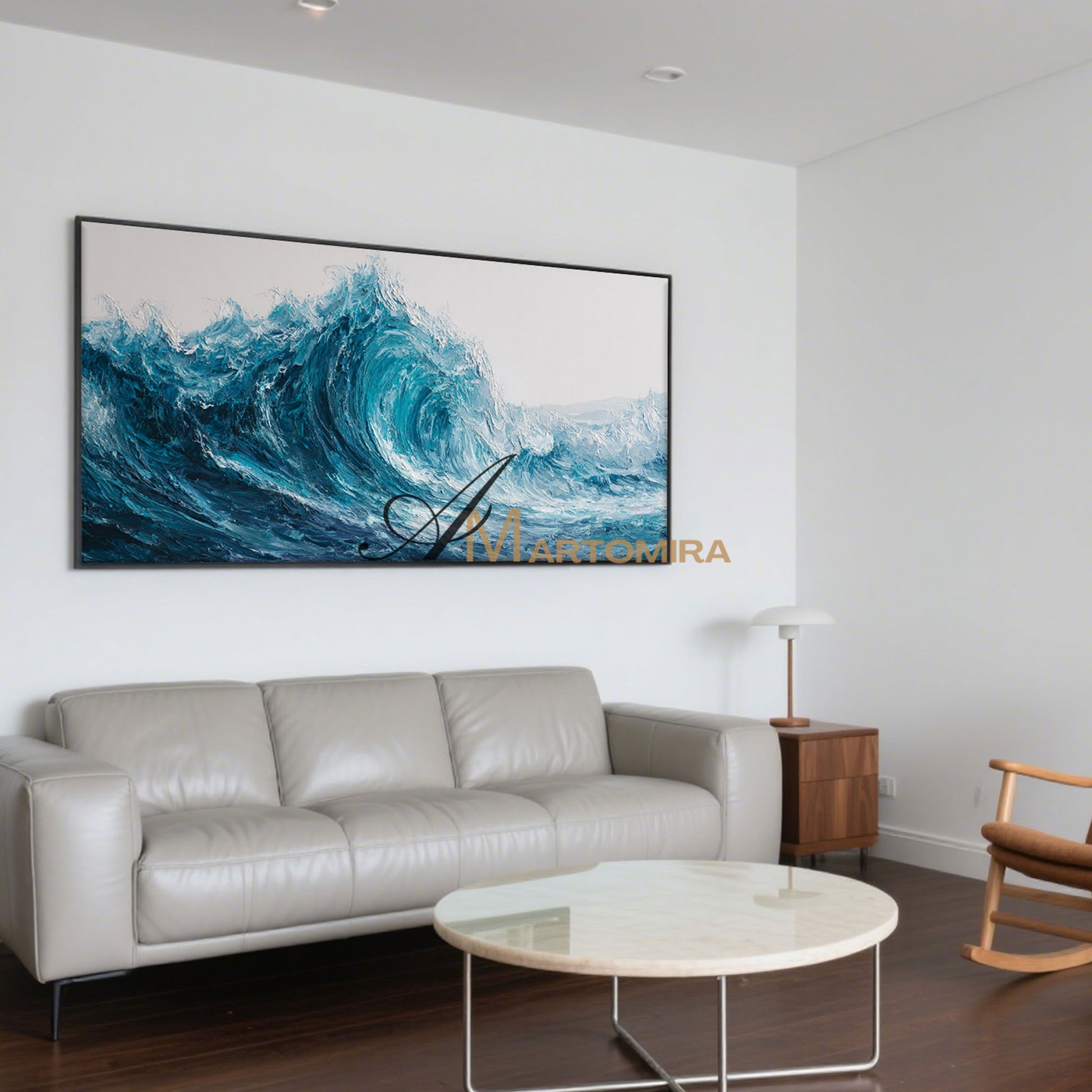 Ocean Wall Art | Large Horizontal Wall Art | Landscape Wall Art For Living Room | Modern Wall Decor Art #POS070