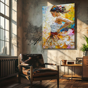 Acrylic Paint | Painting Art Woman | Colorful Paingtings | Wall Art For Bedroom #AP006