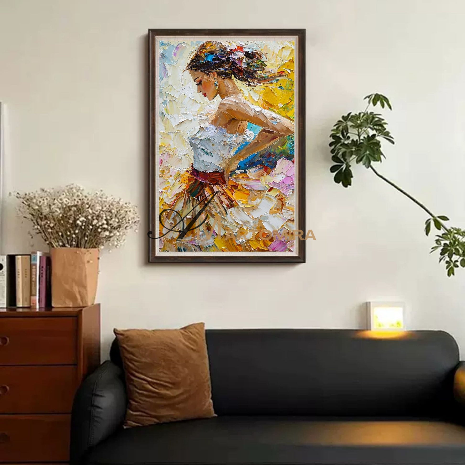 Acrylic Paint | Painting Art Woman | Colorful Paingtings | Wall Art For Bedroom #AP006