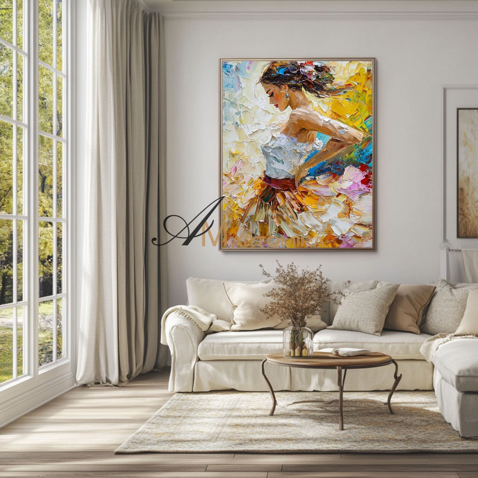 Acrylic Paint | Painting Art Woman | Colorful Paingtings | Wall Art For Bedroom #AP006