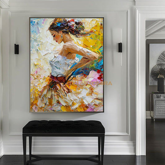 Acrylic Paint | Painting Art Woman | Colorful Paingtings | Wall Art For Bedroom #AP006