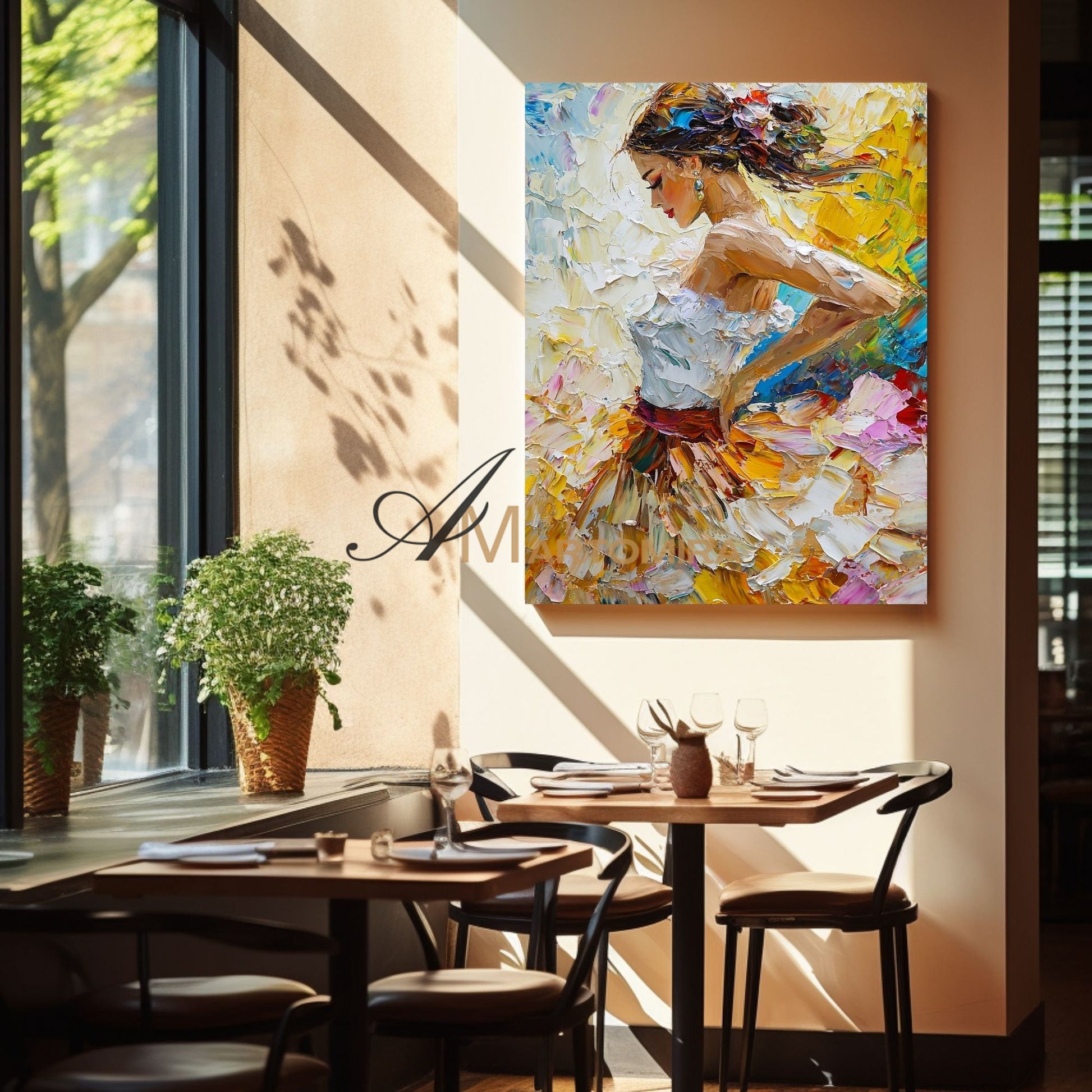 Acrylic Paint | Painting Art Woman | Colorful Paingtings | Wall Art For Bedroom #AP006