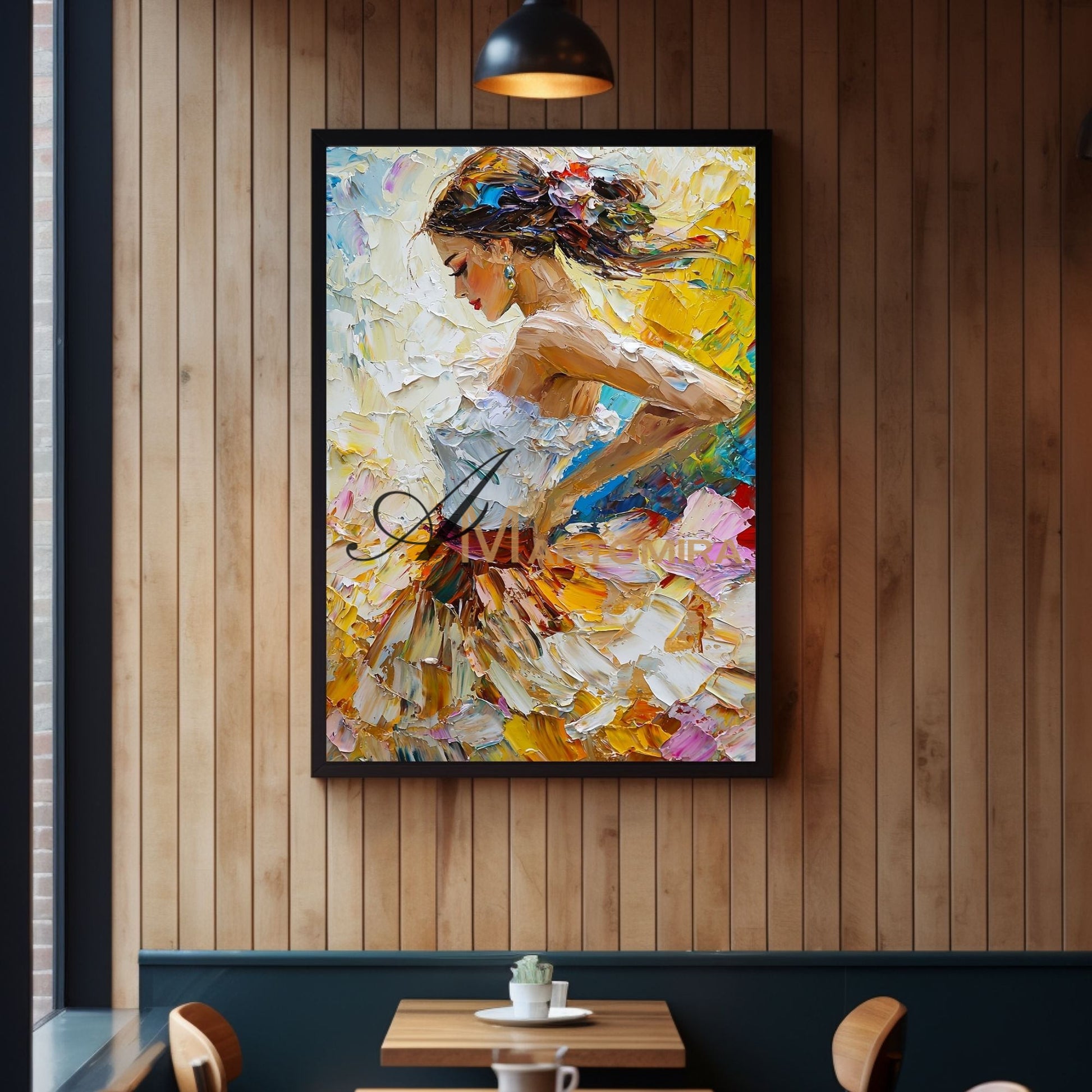 Acrylic Paint | Painting Art Woman | Colorful Paingtings | Wall Art For Bedroom #AP006