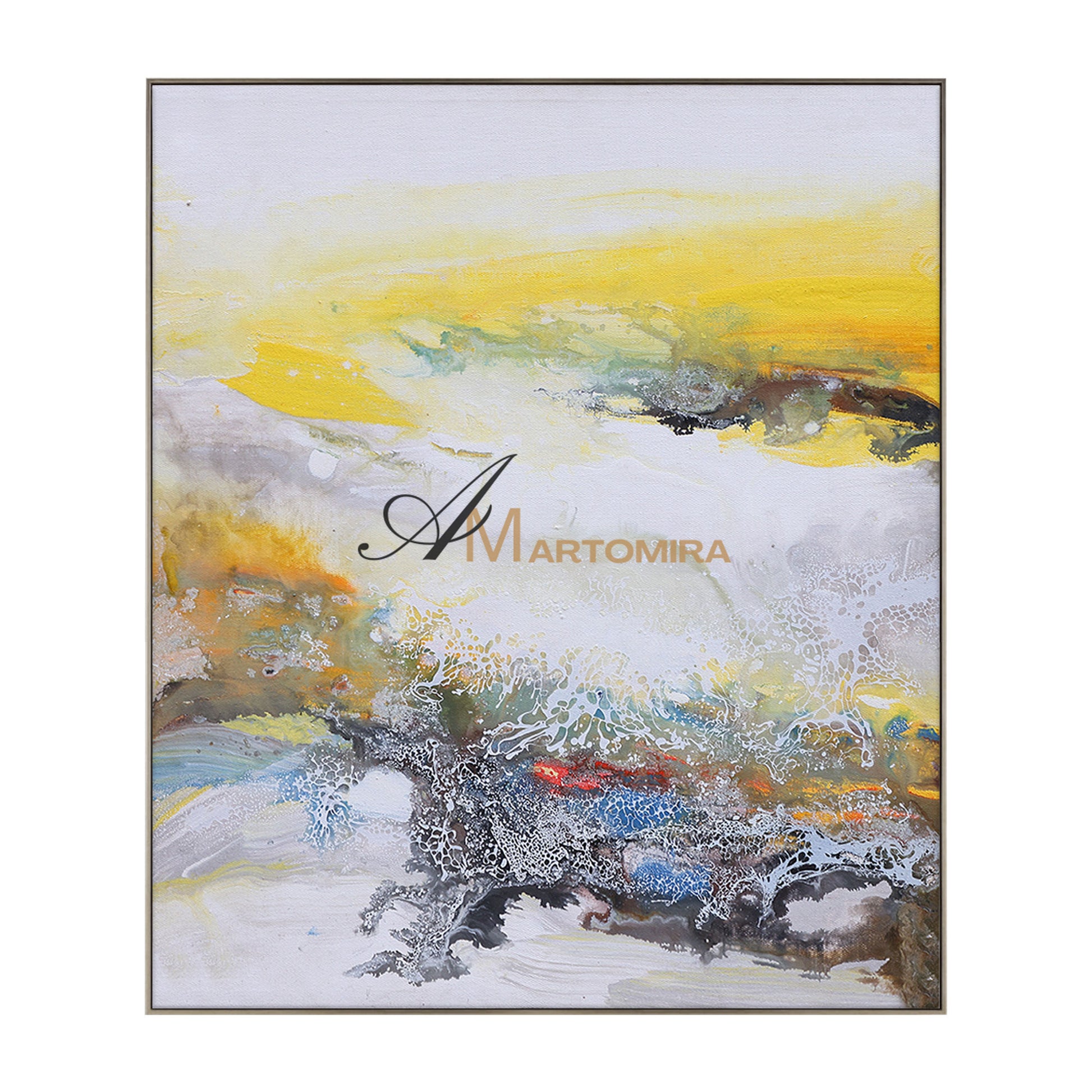 Modern Abstract Art | Abstract Landscape Painting | Wall Art For Living Room #DF028