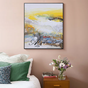 Modern Abstract Art | Abstract Landscape Painting | Wall Art For Living Room #DF028