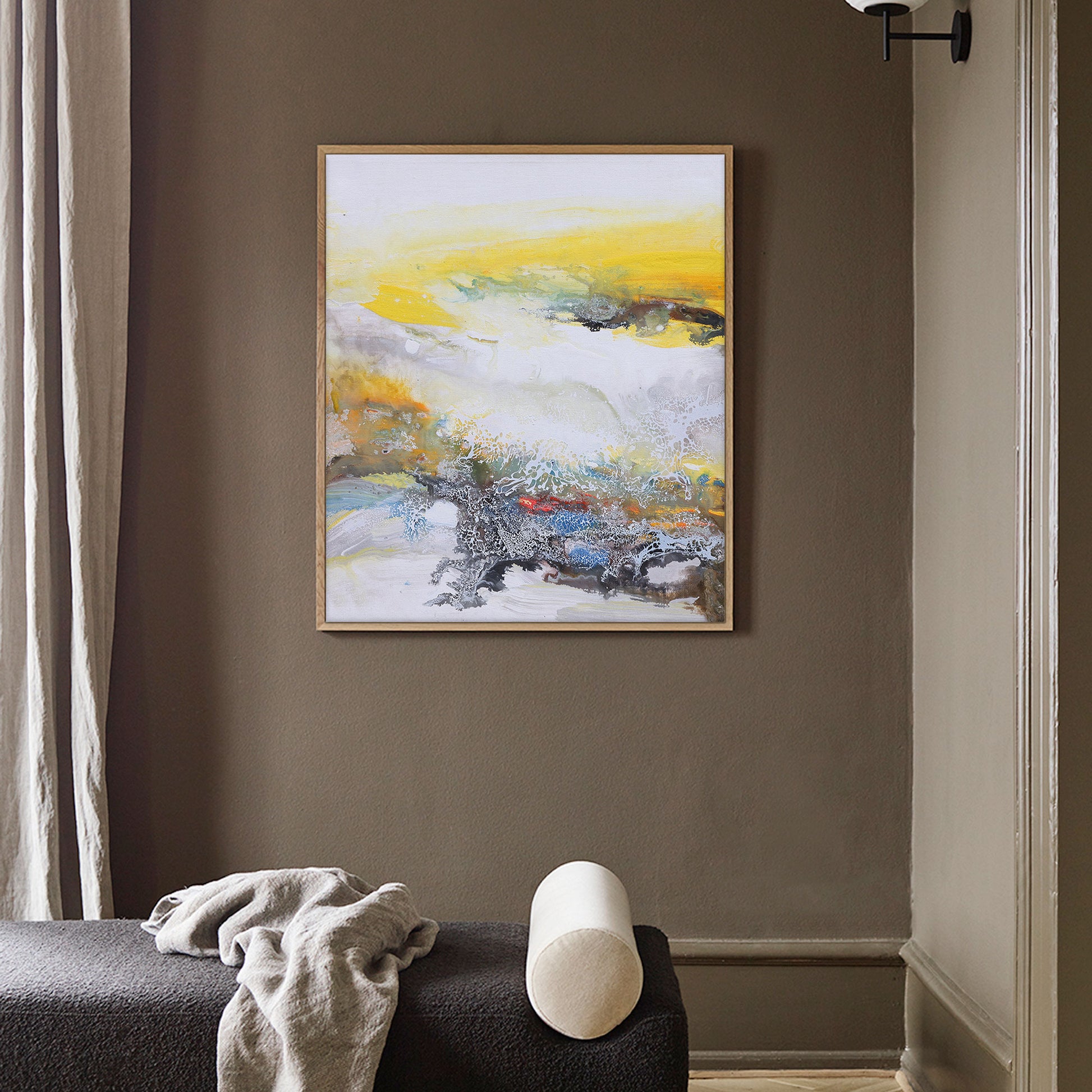 Modern Abstract Art | Abstract Landscape Painting | Wall Art For Living Room #DF028