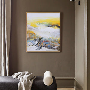 Modern Abstract Art | Abstract Landscape Painting | Wall Art For Living Room #DF028