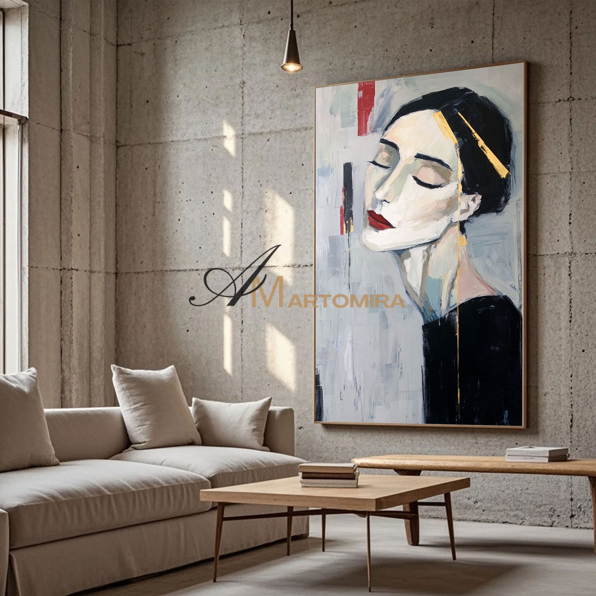 Abstract Painting Of Face | Canvas Wall Decor | Painting Art Woman | Abstract Art #AP010