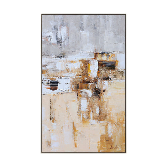 Brown And Beige Wall Art | Modern Abstract Painting | Handmade Paintings For Living Room #DF032