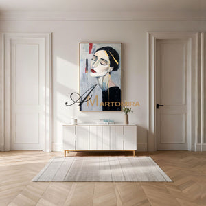 Abstract Painting Of Face | Canvas Wall Decor | Painting Art Woman | Abstract Art #AP010