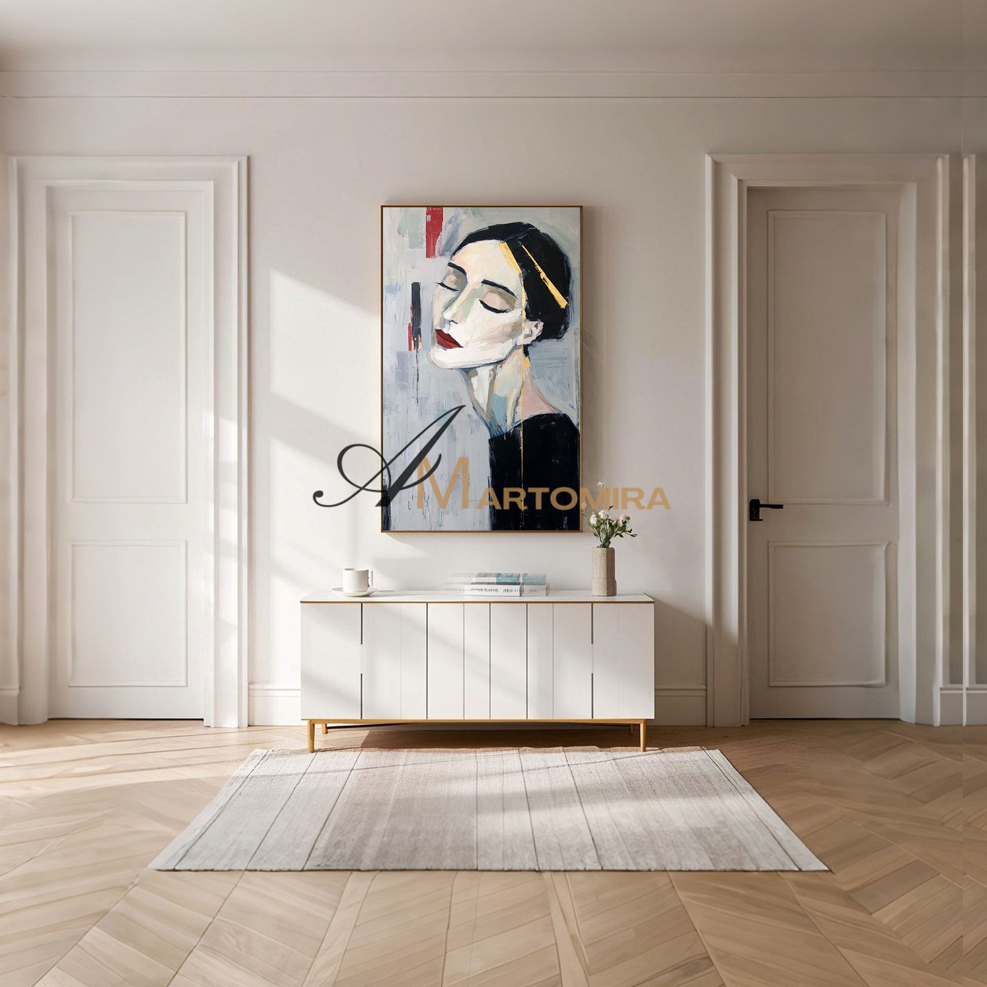Abstract Painting Of Face | Canvas Wall Decor | Painting Art Woman | Abstract Art #AP010