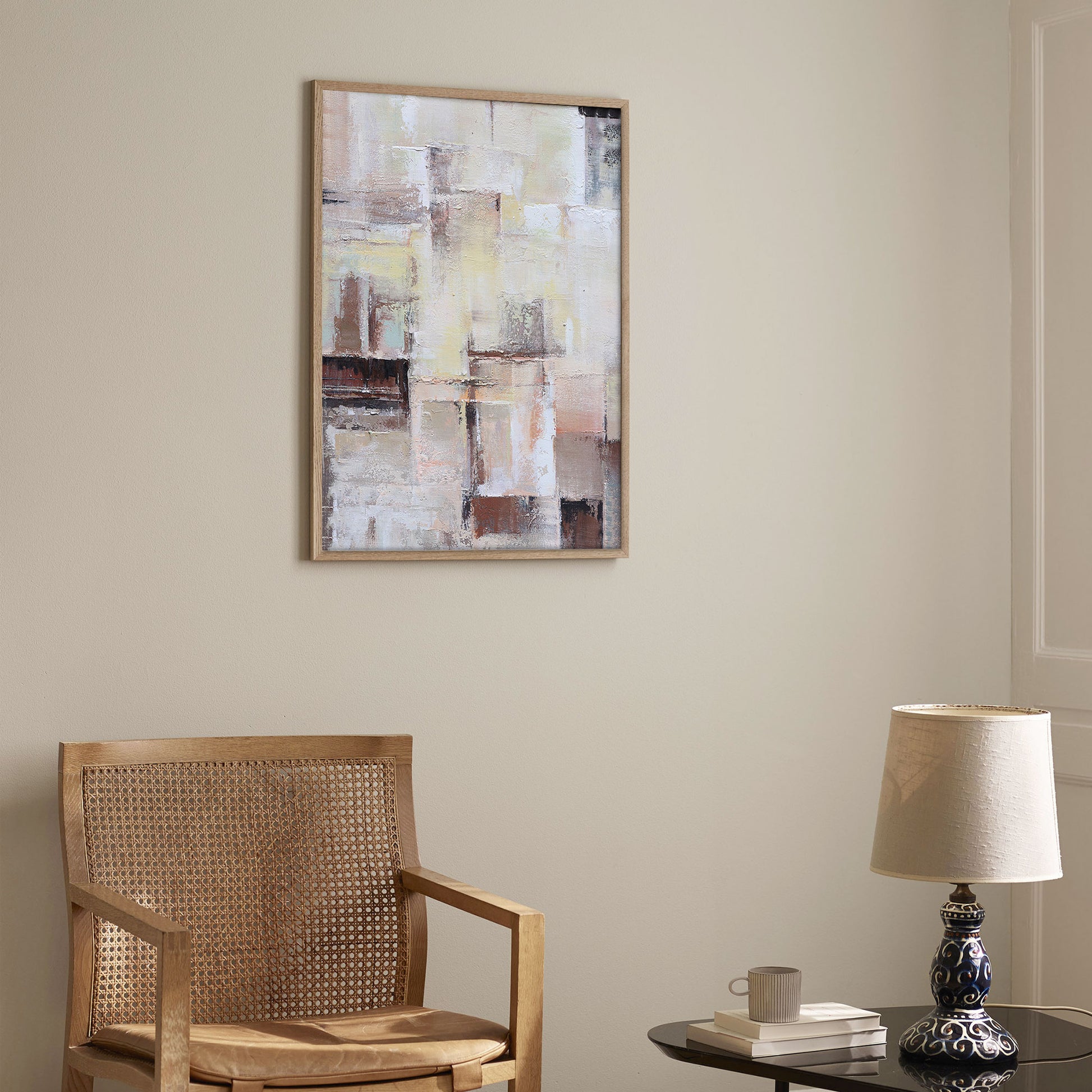Large Abstract Wall Art | Brown And Beige Wall Art | Neutral Wall Art #DF033