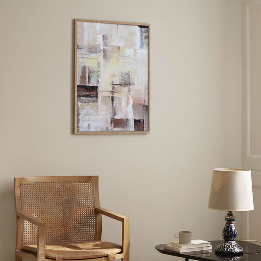 Large Abstract Wall Art | Brown And Beige Wall Art | Neutral Wall Art #DF033