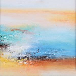 Lake Canvas Wall Art | Modern Abstract Wall Art | Abstract Landscape Wall Art #DF010