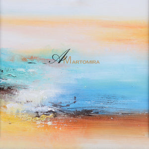 Lake Canvas Wall Art | Modern Abstract Wall Art | Abstract Landscape Wall Art #DF010