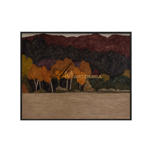Canvas Wall Decor | Forest Wall Art | Large Abstract Landscape Wall Art | Acrylic Wall Art #MF029