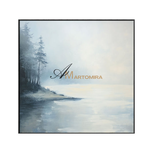 Landscape Wall Art | Lake Wall Art | Landscape Wall Art For Living Room | Minimalist Landscape Art #CL079