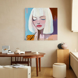 Women Painting | Art Portraits | Emotional Artwork | Wall Art For Bedroom #AP047