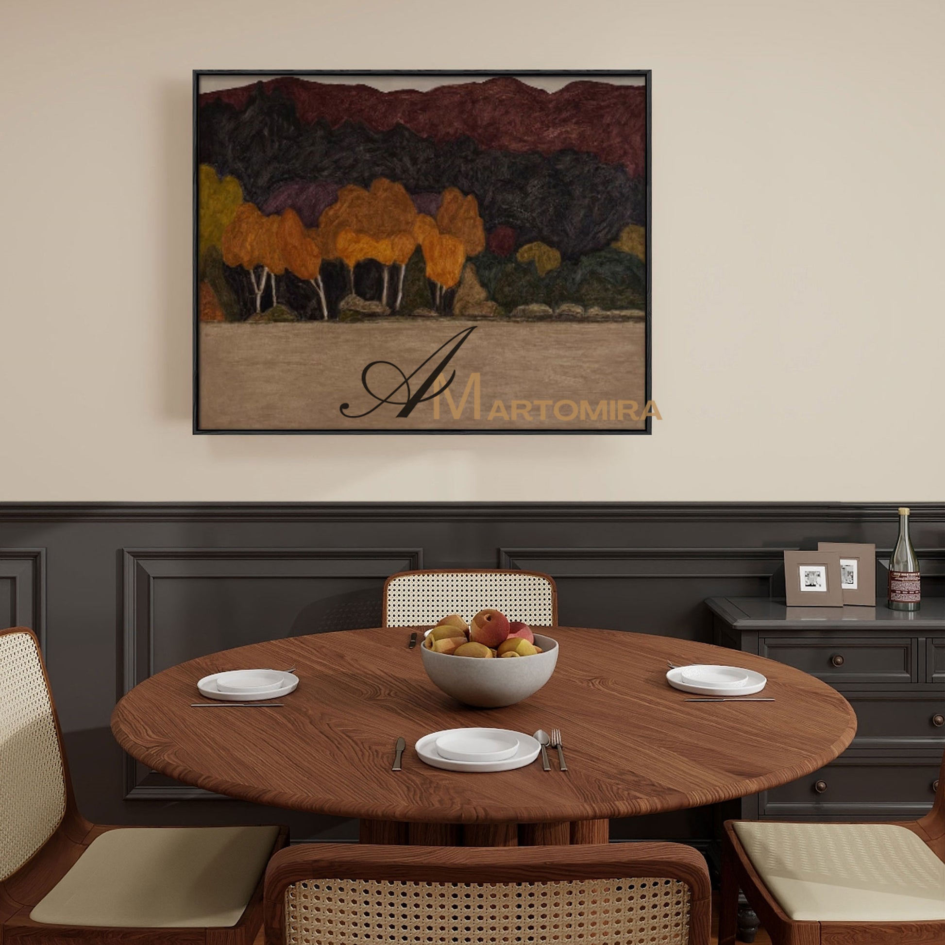 Canvas Wall Decor | Forest Wall Art | Large Abstract Landscape Wall Art | Acrylic Wall Art #MF029