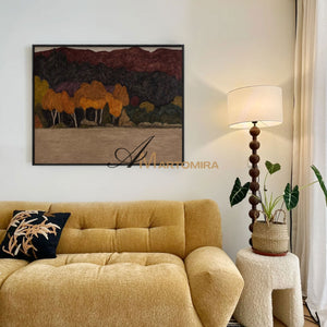 Canvas Wall Decor | Forest Wall Art | Large Abstract Landscape Wall Art | Acrylic Wall Art #MF029