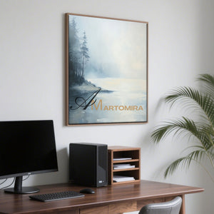 Landscape Wall Art | Lake Wall Art | Landscape Wall Art For Living Room | Minimalist Landscape Art #CL079