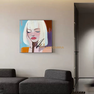 Women Painting | Art Portraits | Emotional Artwork | Wall Art For Bedroom #AP047
