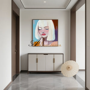 Women Painting | Art Portraits | Emotional Artwork | Wall Art For Bedroom #AP047